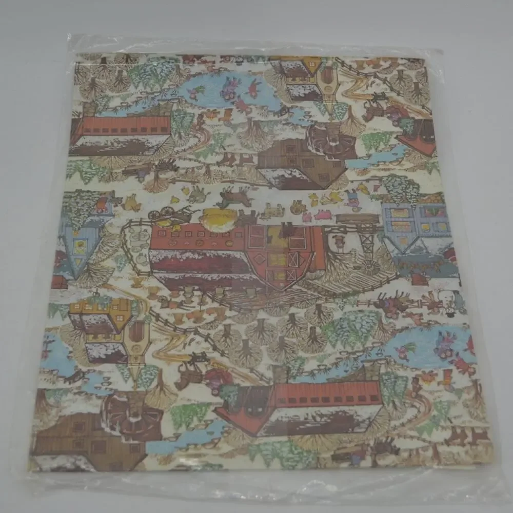 Vintage Current Country Christmas Wrapping Paper Wrap-Ups
